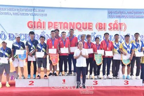 Cà Mau giành 2/28 huy chương tại Giải Bi sắt vô địch đồng đội quốc gia