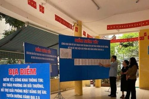 Yên Hòa kiểm tra tiến độ giải phóng mặt bằng dự án Vành đai 2,5, đảm bảo công khai, minh bạch