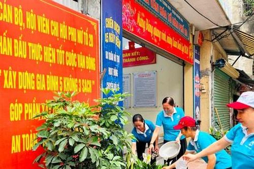 Sức sống mới từ phong trào 'Sáng - Xanh - Sạch - Đẹp' của phụ nữ phường Hoàng Mai