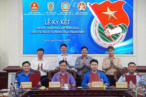Tăng cường phối hợp công tác Đoàn giữa 4 cơ quan Khối Nội chính