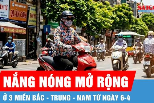Từ ngày 6-4, nắng nóng mở rộng ở 3 miền