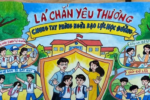 Đẩy lùi bạo lực học đường từ nét vẽ của học sinh tiểu học