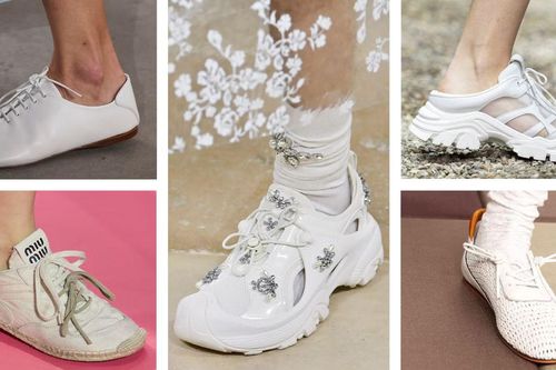 Xu hướng giày sneaker trắng mới nhất trong làng thời trang