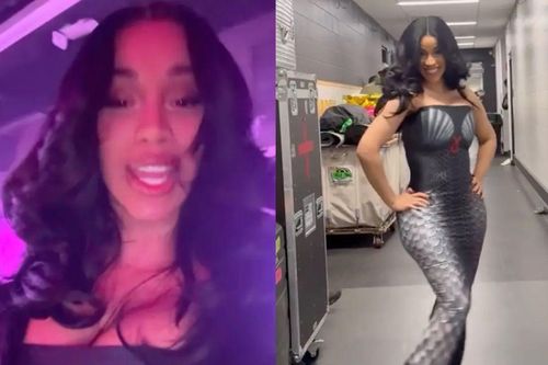 Cardi B hóa nàng tiên cá với chiếc váy vỏ sò hút mắt