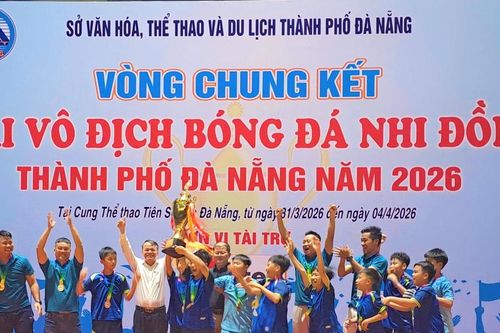 Đội bóng phường Hòa Khánh vô địch Giải bóng đá nhi đồng thành phố Đà Nẵng