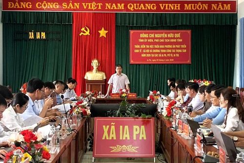 Đoàn công tác tỉnh làm việc tại 7 xã về nhiệm vụ trọng tâm năm 2026