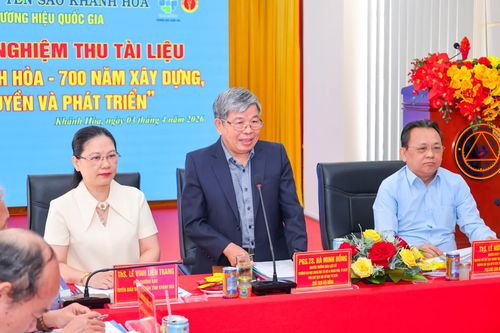 Nghiệm thu tài liệu 'Yến sào Khánh Hòa, 700 năm xây dựng, trao truyền và phát triển'