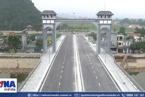 Cầu Tân Lang bắc qua sông Đáy: Công trình nghìn tỷ tích hợp tháp vọng cảnh độc đáo