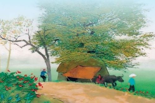 Xanh mát triền đê