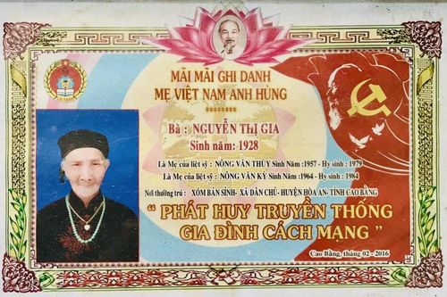 Mẹ Việt Nam Anh hùng Nguyễn Thị Gia - sáng ngời đức hy sinh cao cả