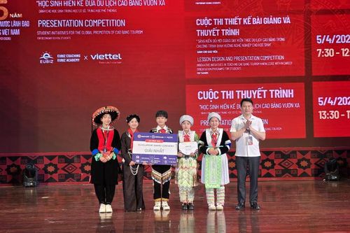 Trao giải Cuộc thi Thuyết trình Học sinh hiến kế đưa du lịch Cao Bằng vươn xa