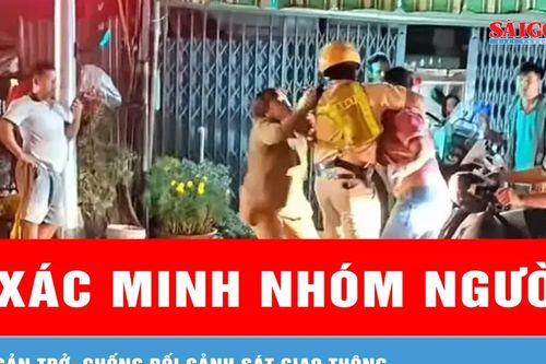 TPHCM: Xác minh làm rõ nhóm người cản trở, chống đối cảnh sát giao thông