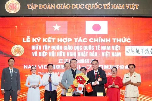 Tập đoàn GDQT Nam Việt ký kết hợp tác với Hiệp hội Hữu Nghị Nhật Bản-Việt Nam