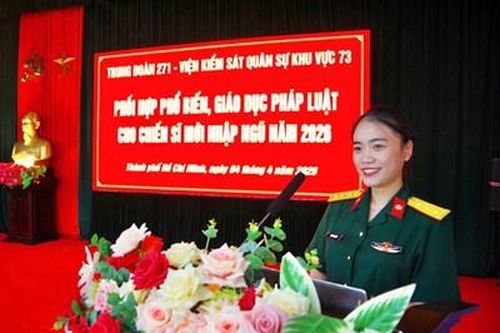 Viện kiểm sát Quân sự Khu vực 73 tổ chức tuyên tuyền phổ biến giáo dục pháp luật