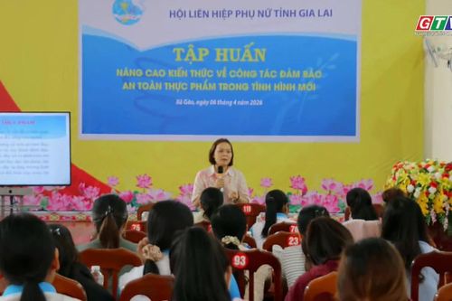 Gia Lai: 800 hội viên phụ nữ được tập huấn về an toàn thực phẩm