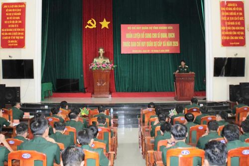 Huấn luyện bổ sung cho sĩ quan, quân nhân chuyên nghiệp năm 2026