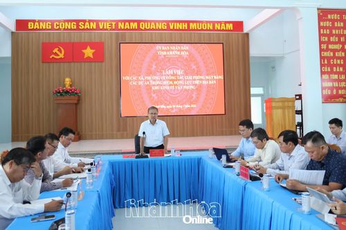 Tháo gỡ vướng mắc trong giải phóng mặt bằng trên địa bàn Khu Kinh tế Vân Phong
