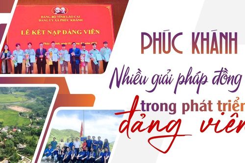 Phúc Khánh: Nhiều giải pháp đồng bộ trong phát triển đảng viên