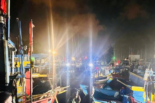 Một thuyền viên mất tích tại Phước Hội