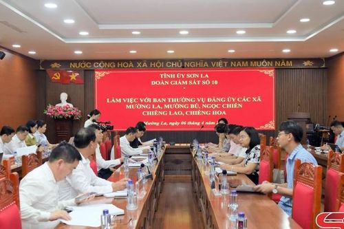 Giám sát công tác lãnh đạo, chỉ đạo bầu cử tại các xã khu vực Mường La