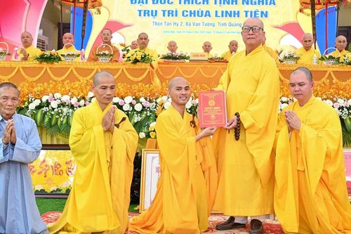 Quảng Ngãi: Bổ nhiệm Đại đức Thích Tịnh Nghĩa làm trụ trì chùa Linh Tiên
