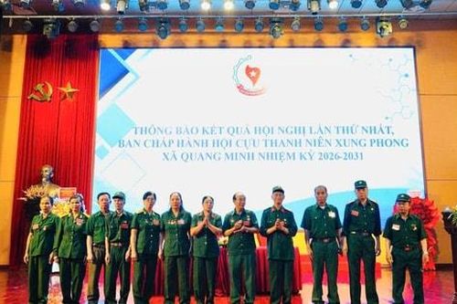 Đại hội Hội Cựu Thanh niên xung phong xã Quang Minh lần thứ nhất, nhiệm kỳ 2026 – 2031