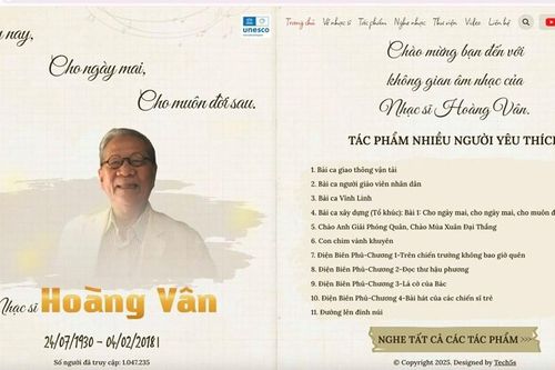 Ra mắt giao diện mới hoangvan.org, lan tỏa di sản nhạc sĩ Hoàng Vân