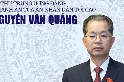 Infographic: Tiểu sử tóm tắt Chánh án Tòa án nhân dân Tối cao Nguyễn Văn Quảng