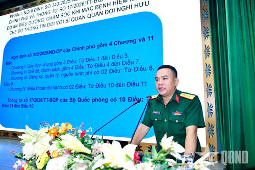 Bộ tư lệnh TP Hồ Chí Minh tập huấn công tác chính sách