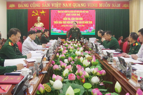 Cục Cán bộ kiểm tra, nắm tình hình thực hiện công tác cán bộ tại Quảng Ninh