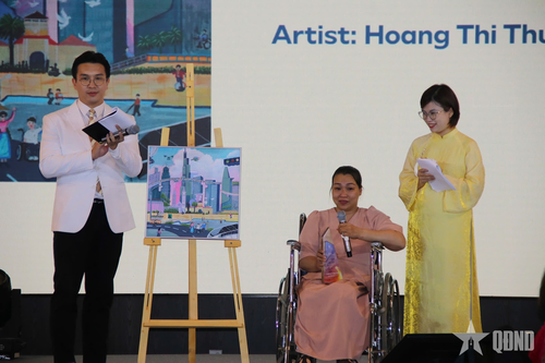 Tôn vinh họa sĩ khuyết tật tại Lễ trao giải hội họa 'Chân trời tương lai'