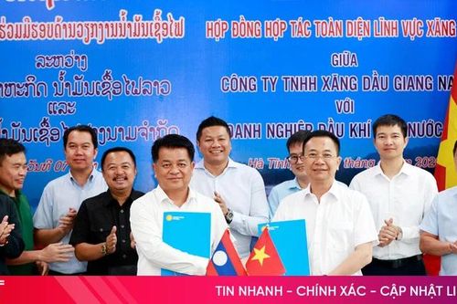 Ký kết hợp tác về lĩnh vực xăng dầu với doanh nghiệp nhà nước Lào
