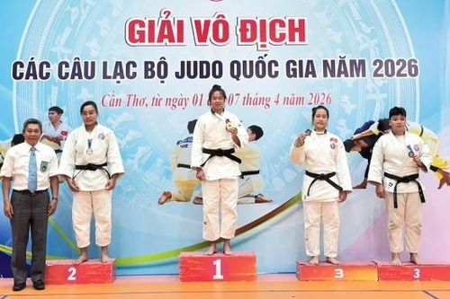 Bắc Ninh giành 2 Huy chương Vàng Giải vô địch các Câu lạc bộ Judo quốc gia 2026