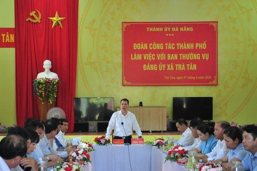 Phó Bí thư Thành ủy Nguyễn Mạnh Hùng:Xã Trà Tân cần tạo chuyển biến rõ nét phát triển kinh tế - xã hội, nâng cao đời sống người dân