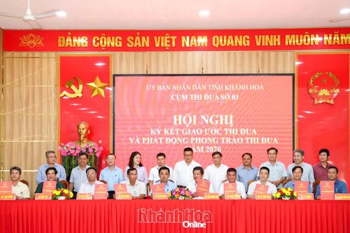 Cụm thi đua số 3 ký kết giao ước thi đua năm 2026