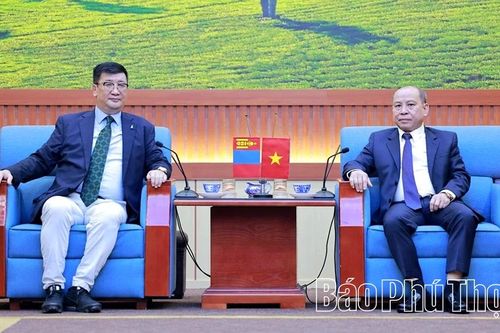 Chủ tịch HĐND tỉnh Bùi Đức Hinh tiếp và làm việc với Đại sứ đặc mệnh toàn quyền Mông Cổ tại Việt Nam