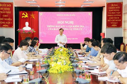 Sở Văn hóa - Thể thao và Du lịch phải xây dựng giải pháp khắc phục cụ thể sau kiểm tra