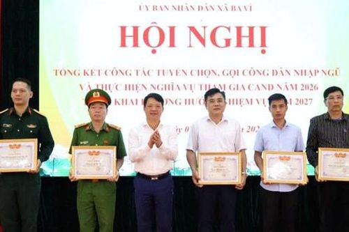 Xã Ba Vì hoàn thành 100% chỉ tiêu giao quân đạt chất lượng tốt