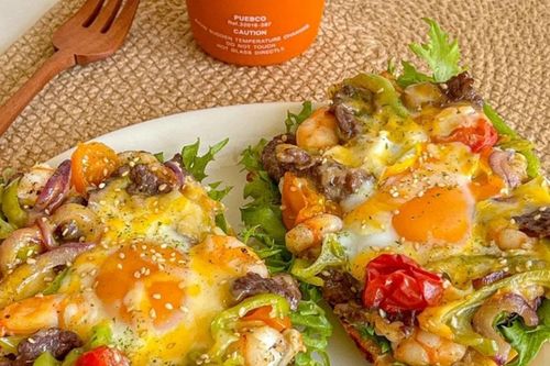 Bữa sáng 'chuẩn Eat Clean' siêu nhanh gọn: Bánh mì kẹp tôm bò đậm đà vèo cái là xong, chị em rần rần học theo