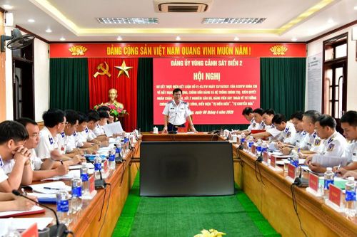 Đảng ủy Vùng Cảnh sát biển 2 quyết xây dựng Đảng trong sạch, vững mạnh