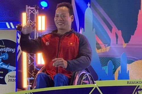 Lê Văn Công giành Huy chương Bạc Giải vô địch Cử tạ người khuyết tật châu Á-châu Đại Dương năm 2026