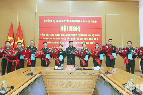 Tổng cục Hậu cần - Kỹ thuật giao nhiệm vụ cho lực lượng tham gia gìn giữ hòa bình Liên hợp quốc