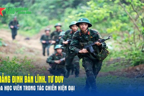 Khẳng định bản lĩnh, tư duy của học viên trong tác chiến hiện đại