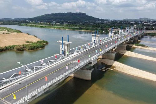 Đập dâng hạ lưu sông Trà Khúc sắp đi vào vận hành thử nghiệm