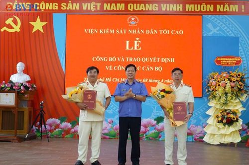 Bổ nhiệm Phó Viện trưởng Viện Phúc thẩm 3 và Phó Vụ trưởng Vụ Kiểm sát án dân sự