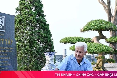 Thầm lặng chăm sóc khu lưu niệm, khu mộ Tổng Bí thư Hà Huy Tập
