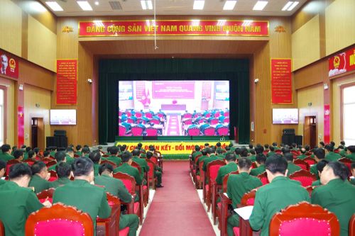 Quân khu 4 tổ chức rút kinh nghiệm nhiệm vụ huấn luyện, xây dựng chính quy, quản lý kỷ luật Quý I/2026