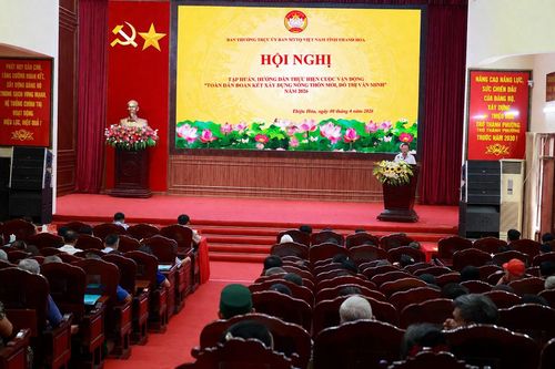 Tập huấn hướng dẫn thực hiện Cuộc vận động 'Toàn dân đoàn kết xây dựng nông thôn mới, đô thị văn minh' năm 2026