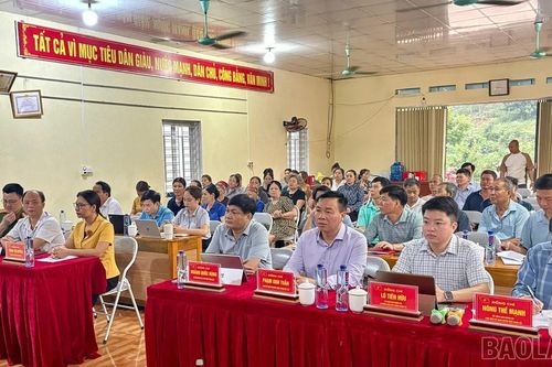 Đảng ủy xã Phúc Khánh tiếp xúc, đối thoại trực tiếp giữa người đứng đầu cấp ủy, chính quyền xã với Nhân dân