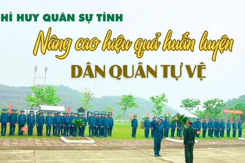 Bộ Chỉ huy Quân sự tỉnh: Nâng cao hiệu quả huấn luyện dân quân tự vệ